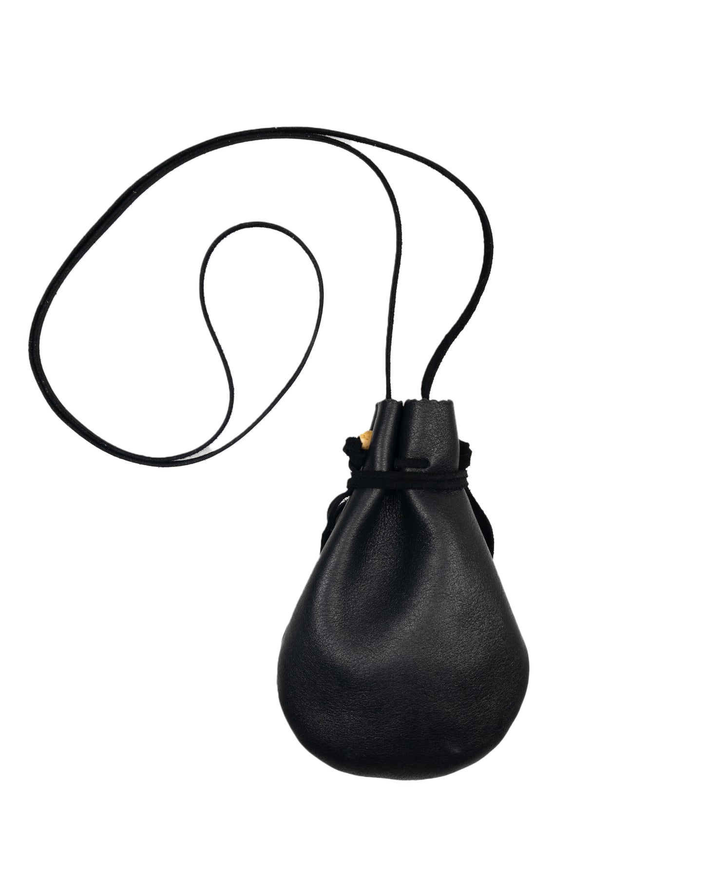 BORNEO LEATHER DRAWSTRING BAG